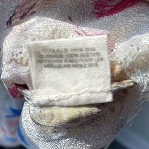 ANTHROPOLOGIE Nathalie Lete Paris Galah Feather Print Silk Midi Dress Size 4 - Picture 9 of 9